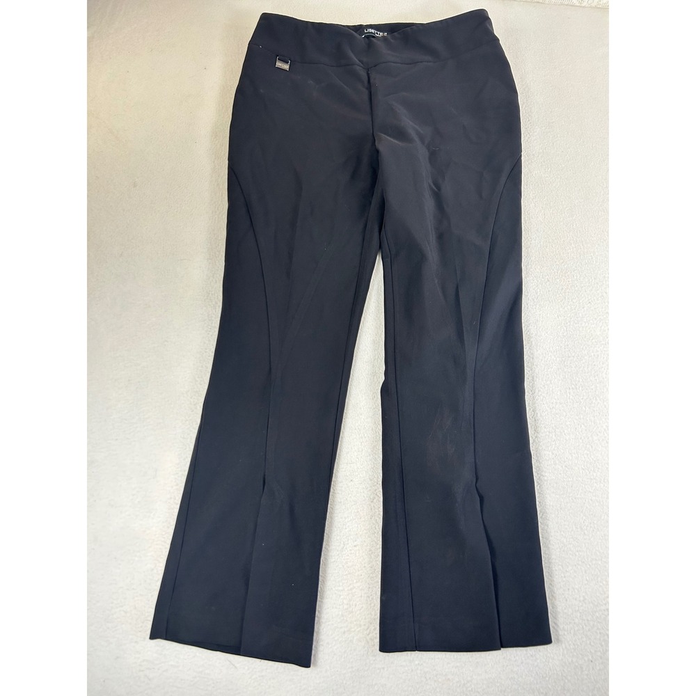 Lisette L Montreal Pants Women L Black Split Hem Careerwear 02444